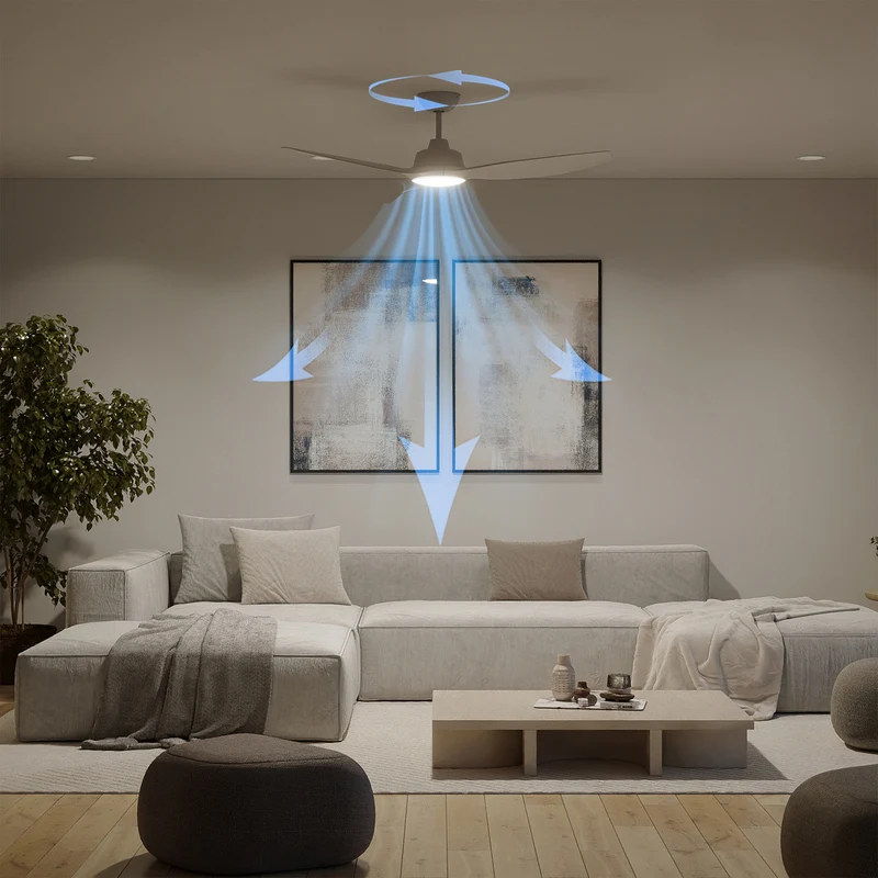 B-Ware Philips Deckenventilator Fixed Ø132cm weiß CCT Lampe dimmbar mit Fernbedienung