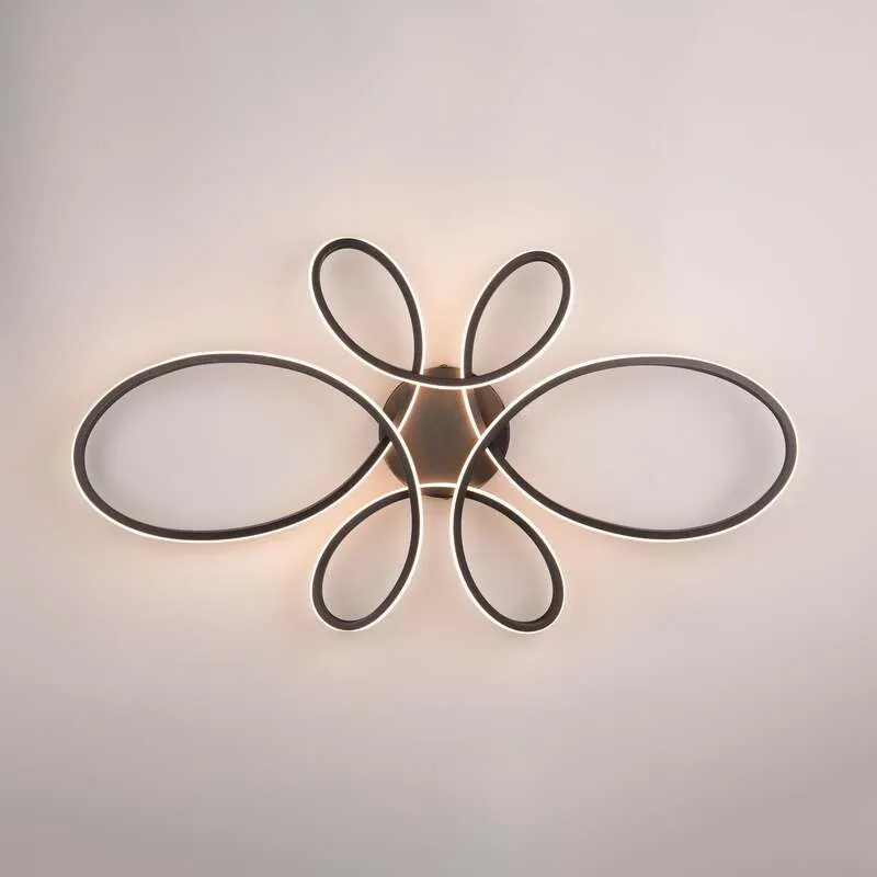 B-Ware TRIO LIGHTING Deckenleuchte Fly LED dimmbar schwarz matt 3000K 83x45cm Lampe