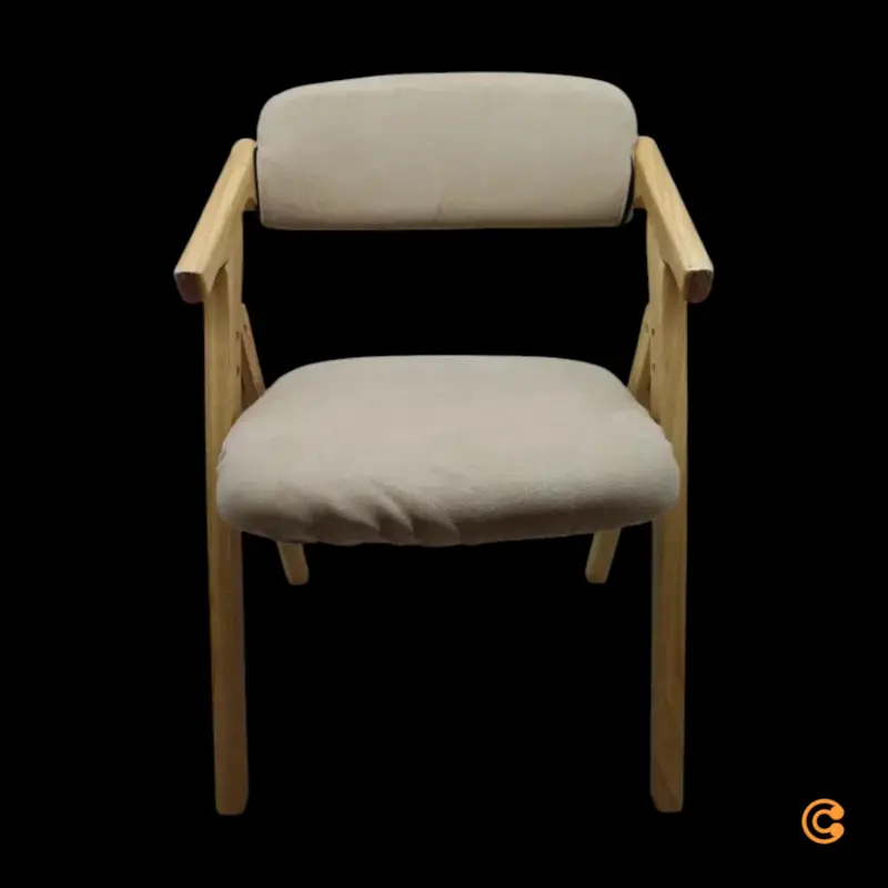 B-Ware hjh OFFICE Besucherstuhl Klappstuhl SCANDIO Holzrahmen Beige Stoff
