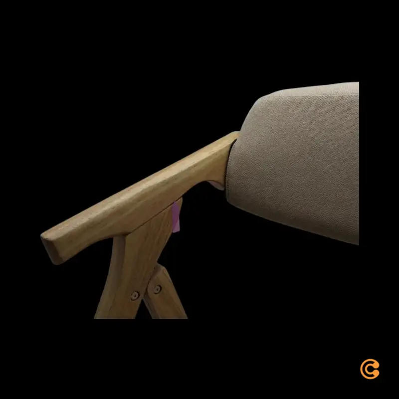 B-Ware hjh OFFICE Besucherstuhl Klappstuhl SCANDIO Holzrahmen Beige Stoff