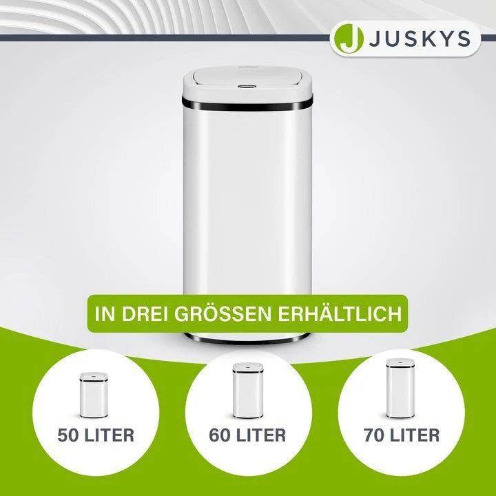 B-Ware Rechteckiger Mülleimer Abfalleimer mit Sensor Hygienisch 50l Komfortabel