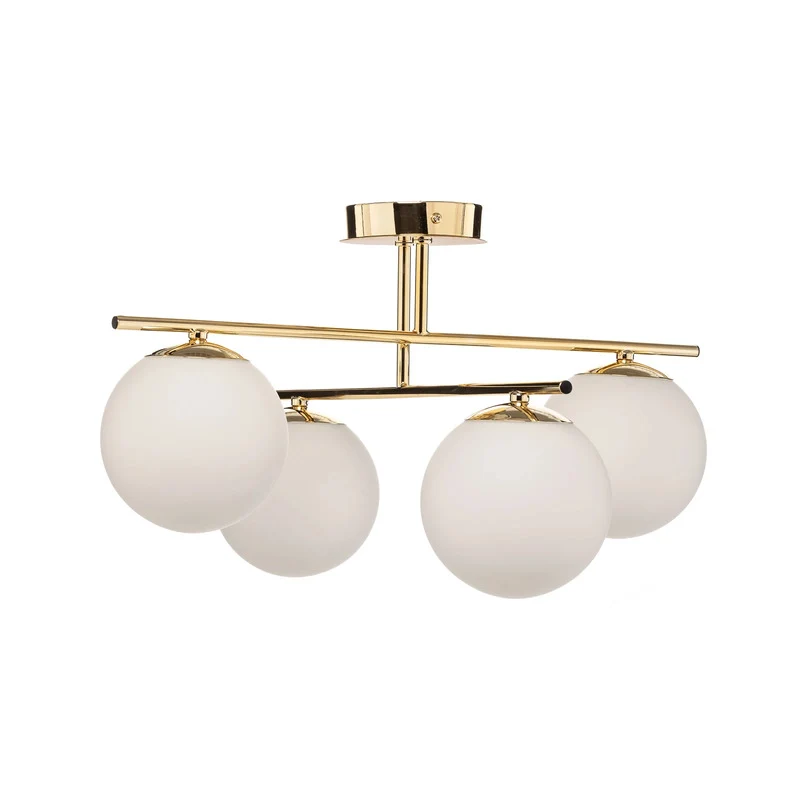 B-Ware Aurora Deckenleuchte Deckenlampe Gold 50cm Glas Lampe Leuchte SIEHE TEXT/FOTO