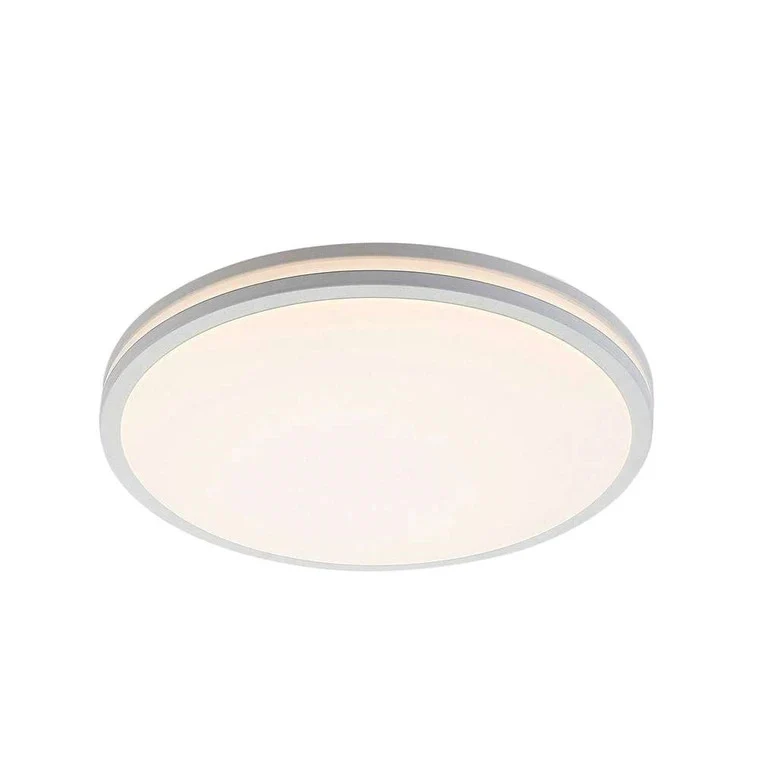 B-Ware Deckenlampe Deckenleuchte LED Lampe Arnim weiß Kunststoff Fernbedienung IP44 Lin
