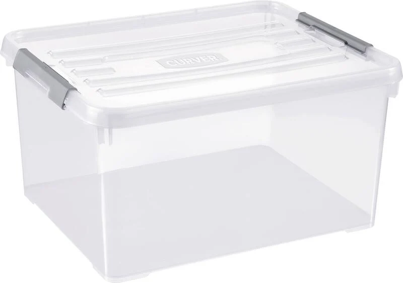B-Ware Curver HANDY+ Box 35L transparent stapelbar und nestbar Aufbewahrungsbox