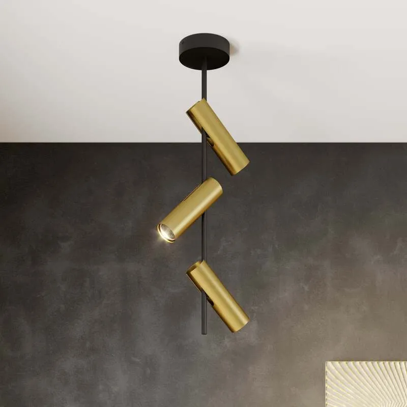 B-Ware Euluna Deckenspot Leda 3 Deckenlampe Deckenlicht GU10 dreiflammig schwarz g110