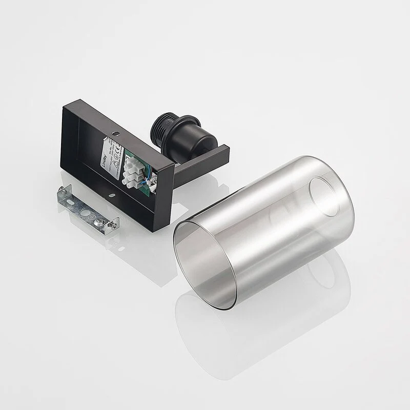 B-Ware Lindby Emavi Wandleuchte Wandlampe Lampe Leuchte Innenraumlampe mit Rauchglas