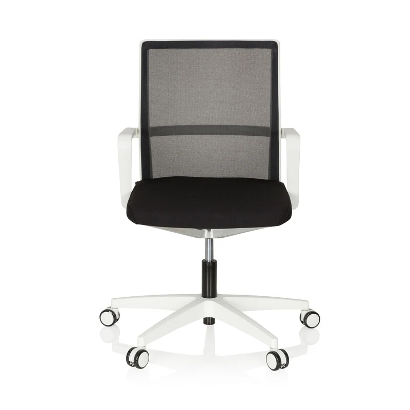 B-Ware hjh OFFICE Bürostuhl Drehstuhl Stuhl 3D Netzstoff weiss schwarz Armlehnen Netz