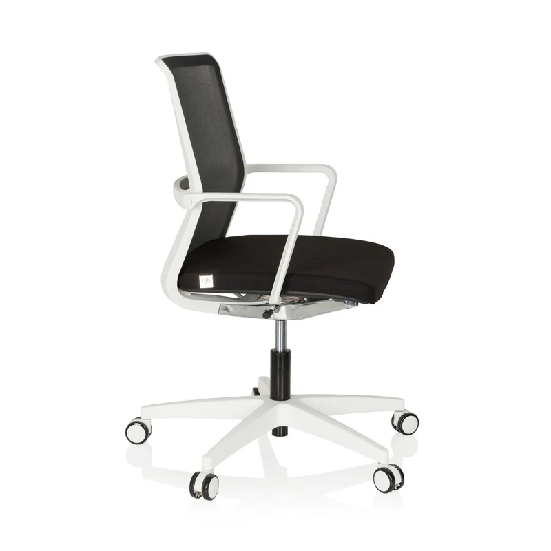 B-Ware hjh OFFICE Bürostuhl Drehstuhl Stuhl 3D Netzstoff weiss schwarz Armlehnen Netz