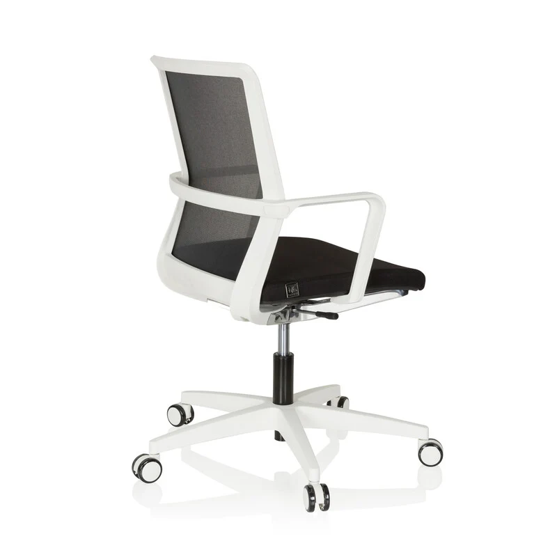B-Ware hjh OFFICE Bürostuhl Drehstuhl Stuhl 3D Netzstoff weiss schwarz Armlehnen Netz