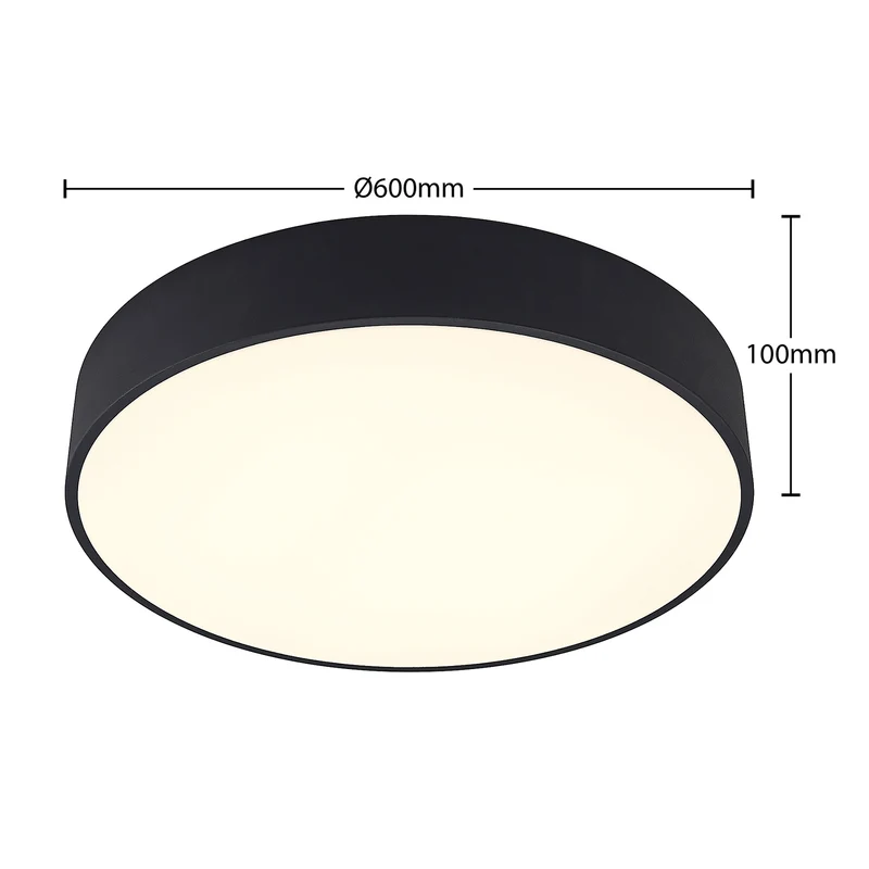 B-Ware Arcchio Deckenlampe Deckenleuchte LED Noabelle schwarz Lichtspender Metall 60 cm