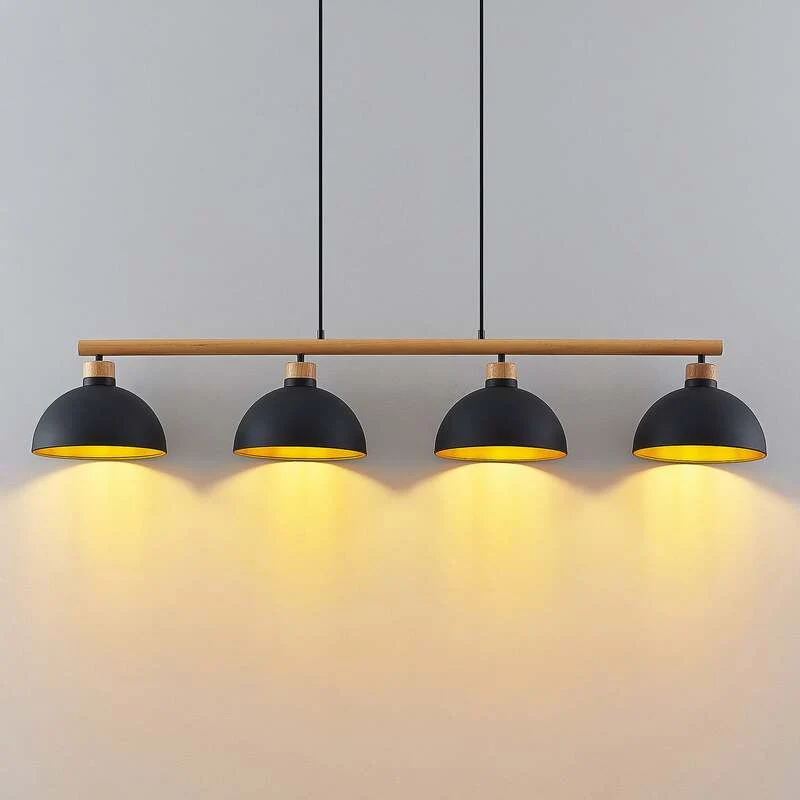 B-Ware Lindby Tirzana Hängeleuchte LED Pendelleuchte Deckenlampe Lampe Licht schwarz