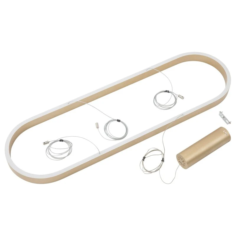 B-Ware Lucande LED Hängeleuchte Pendelleuchte Smart Melinay Gold WLAN Tuya Dimmbar186