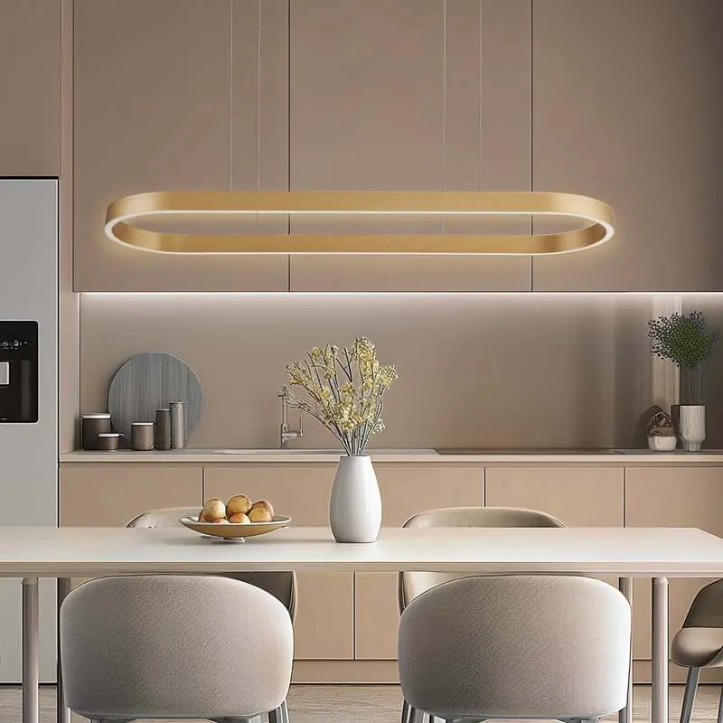 B-Ware Lucande LED Hängeleuchte Pendelleuchte Smart Melinay Gold WLAN Tuya Dimmbar186