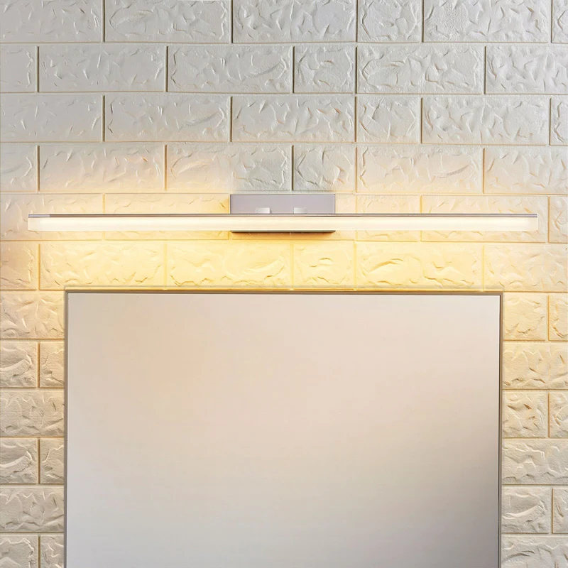 B-Ware Lucande Spiegelleuchte Badleuchte LED Julie Chrom Metall Badezimmerlampe IP44