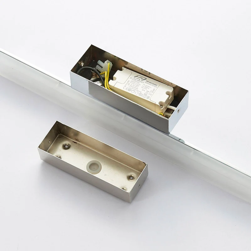 B-Ware Lucande Spiegelleuchte Badleuchte LED Julie Chrom Metall Badezimmerlampe IP44