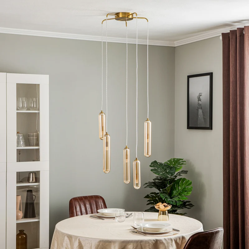 B-Ware Lucande Freylin Hängeleuchte Hängelampe Leuchte Lampe Pendelleuchte Pendellampe