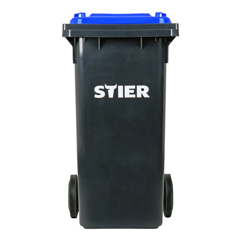 B-Ware STIER Müllgroßbehälter Abfallbehälter 80l grau UV-stabilisiert 445x520x939mm