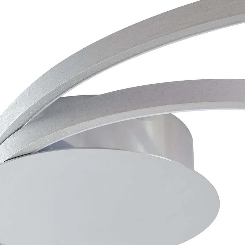 B-Ware Lindby Deckenleuchte LED Nerwin dimmbar Lampe Leuchte warmweiß Ø64,5cm chrom