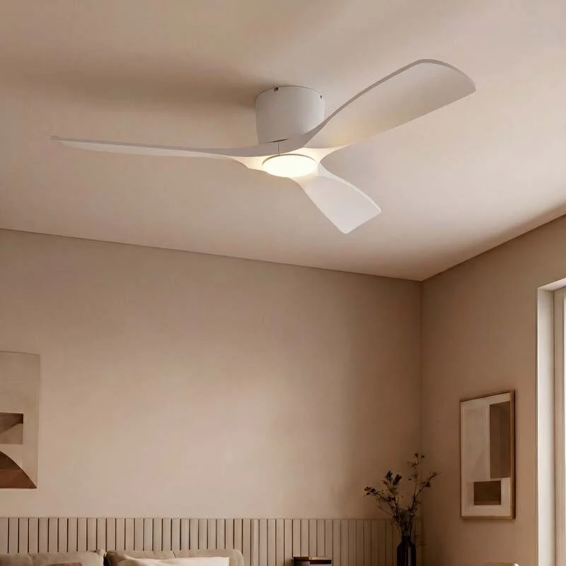 B-Ware Deckenventilator Ventilator Lampe LED Smart Lucande Moneno weiß WLAN Tuya App