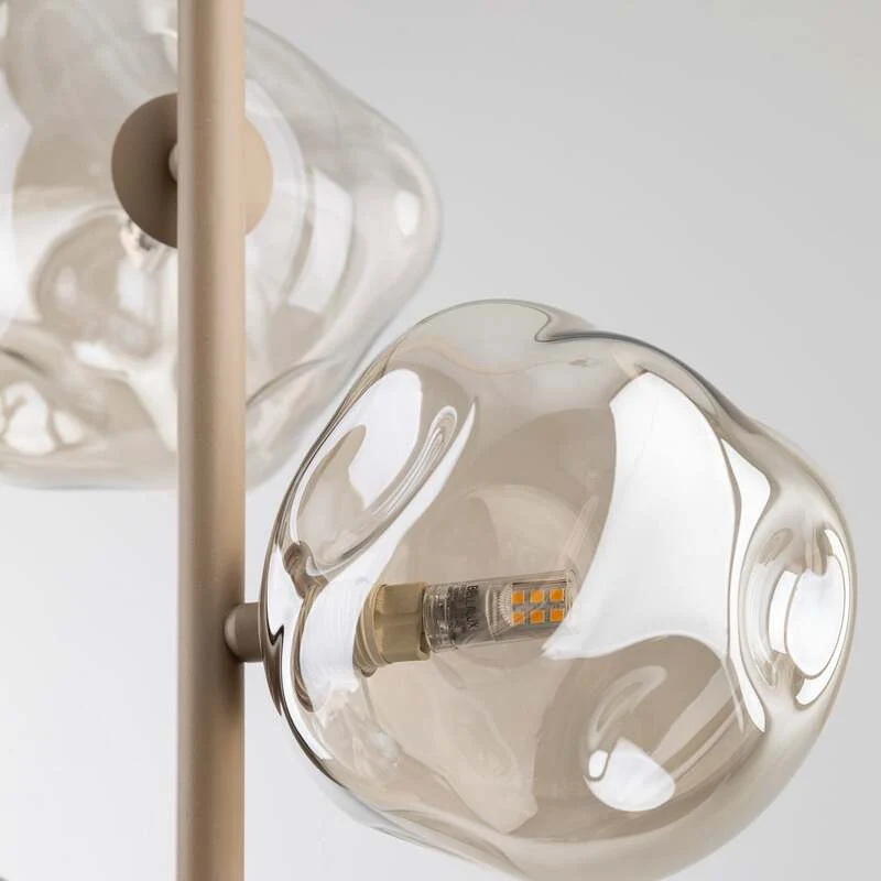 B-Ware TK Lighting Hängeleuchte Lava 3-flammig LED Pendelleuchte dimmbar cognac Ø29cm