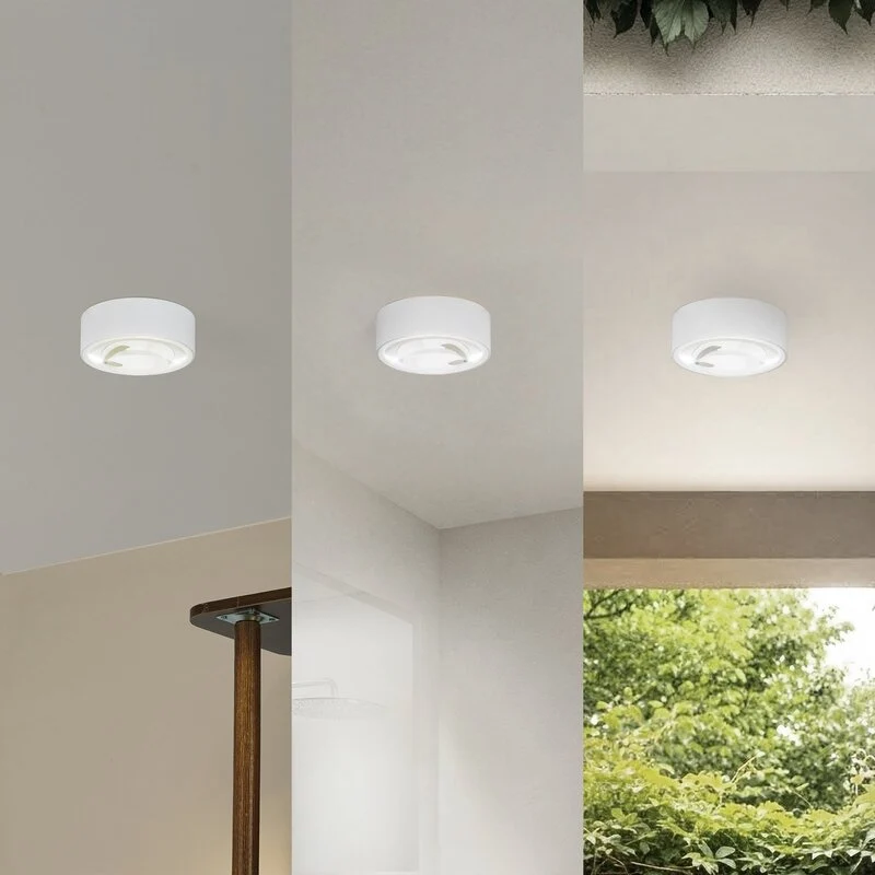 B-Ware Lindby LED-Downlight Siaka weiß IP65 800 lm 2700 K 10,5 cm Ø 5 cm