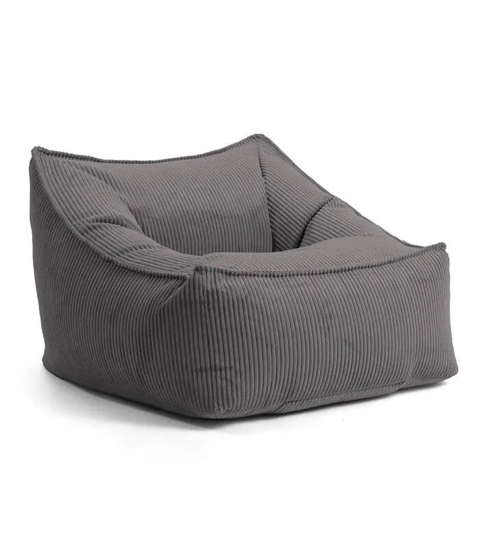 B-Ware mokebo Cord Sessel 'Der Lümmel' XXL Sitzsack 95x75x60 cm Anthrazit