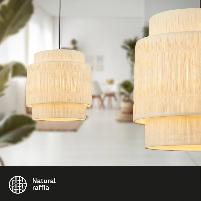 B-Ware Briloner Papper Hängeleuchte Hängelampe Leuchte Lampe Pendelleuchte Licht