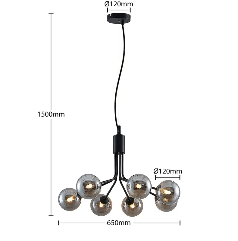 B-Ware Lucande Wynona Pendelleuchte 7-flammig Deckenlampe Hängelampe
