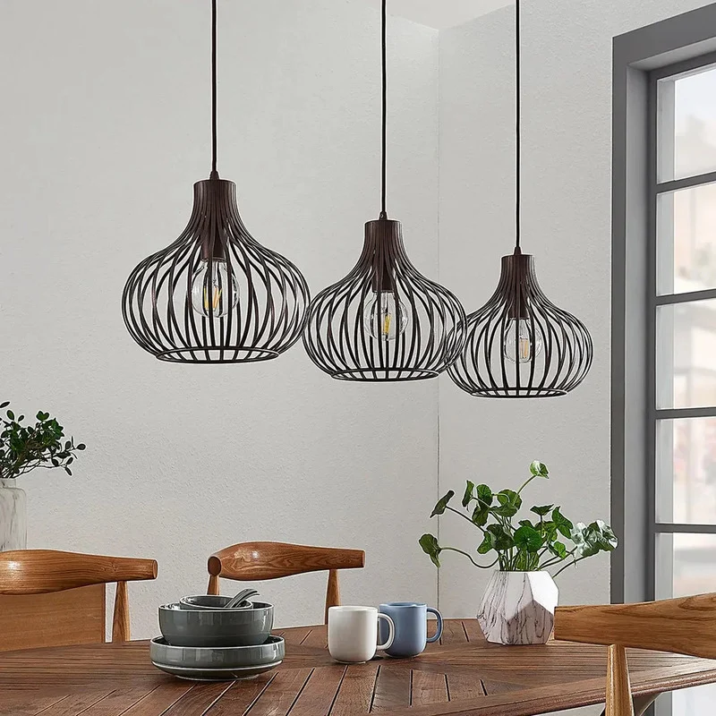 B-Ware Lindby Frances Hängeleuchte Deckenlampe Pendelleuchte Wohnzimmerlampe 3-fl. 208