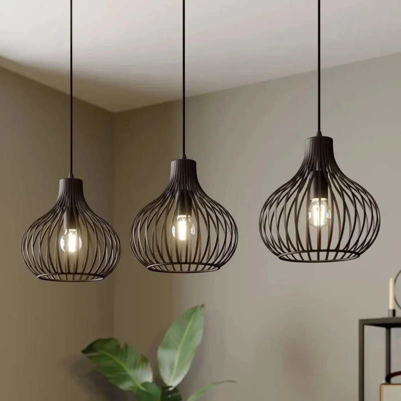 B-Ware Lindby Frances Hängeleuchte Deckenlampe Pendelleuchte Wohnzimmerlampe 3-fl. 208