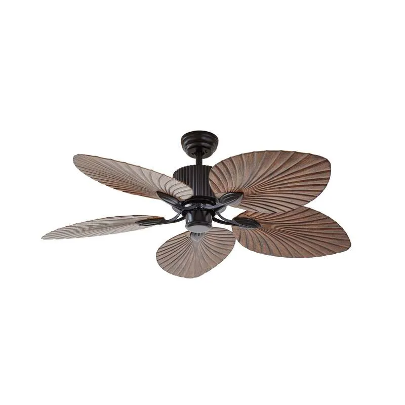 B-Ware Lucande Deckenventilator Silvaris Ø132cm Holzoptik DC leise mit Fernbedienung