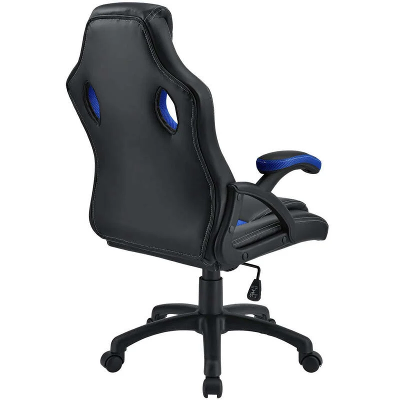 B-Ware Racing Schreibtischstuhl Montreal ergonomisch mit verstellbarer Rückenlehne blau