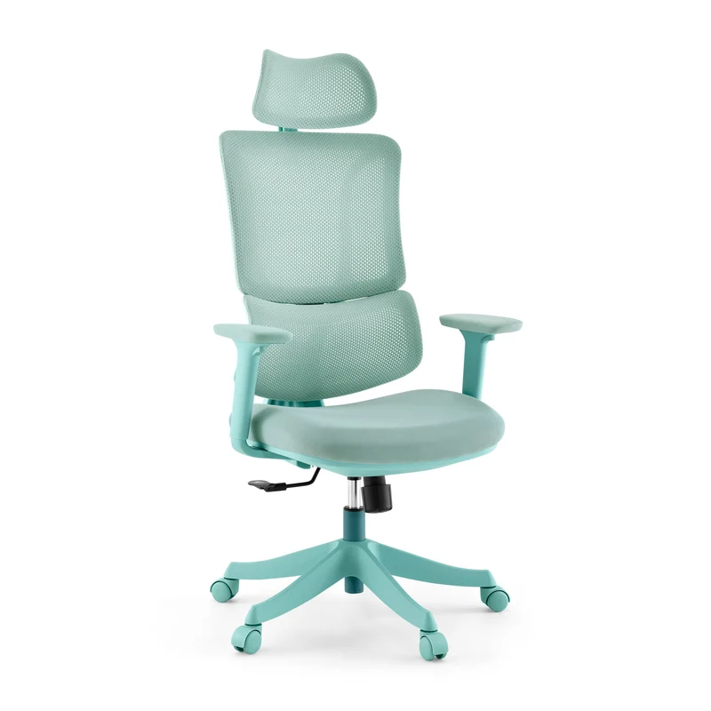B-Ware MyBuero Drehstuhl Bürostuhl Stuhl Ergomy Colore Stoff 3D Netz Türkis Büro Office