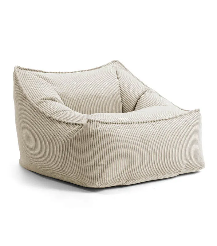 B-Ware mokebo 'Der Lümmel' Sitzsack Sessel Cord XXL Sitz Kissen Cord Sessel Beige