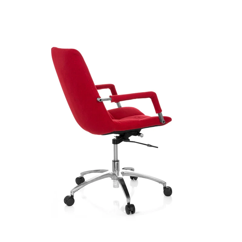 B-Ware hjh OFFICE Bürostuhl Drehstuhl SARANTO Stoff rot Stuhl Möbel Sessel Sitzmöbel