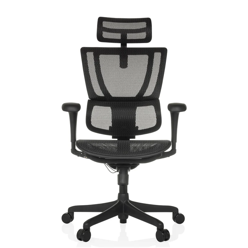 B-Ware hjh OFFICE Bürostuhl Chefsessel Drehstuhl ERGOHUMAN SLIM ECO M GEN2 schwarz