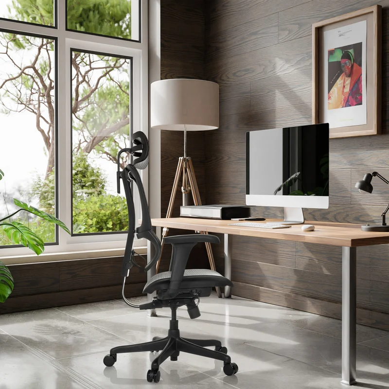 B-Ware hjh OFFICE Bürostuhl Chefsessel Drehstuhl ERGOHUMAN SLIM ECO M GEN2 schwarz