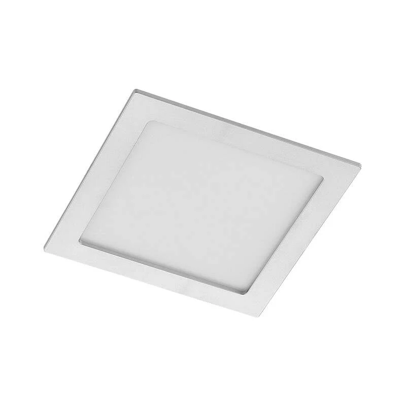 B-Ware Prios LED-Einbaulampe Helina 22 cm 24 W dimmbar warmweiß IP44 Silber