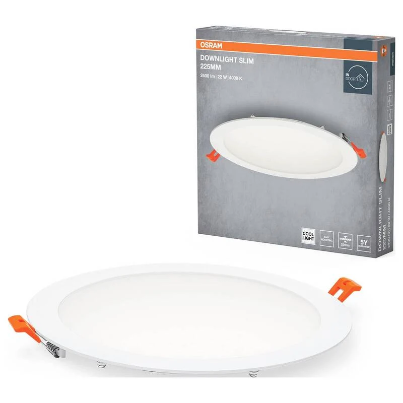 B-Ware OSRAM HOMELIGHTING Deckenleuchte LED Downlight Slim 225mm 22W Kaltweiß 4000K