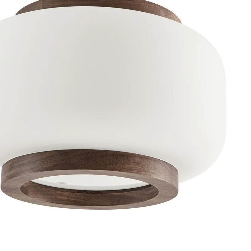 B-Ware Quitani Hängelampe Hängeleuchte Shiro LED Pendelleuchte dimmbar weiß walnuss