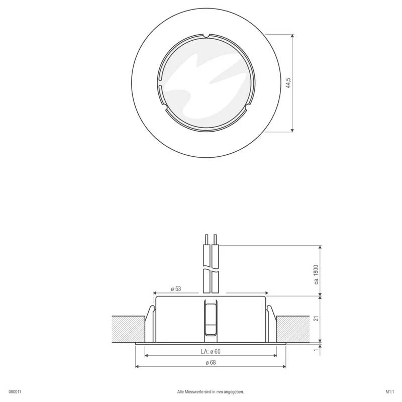 B-Ware EVN Einbauleuchte Halogen G4 20W dimmbar Chrom Downlight Leuchte Ø70mm IP20