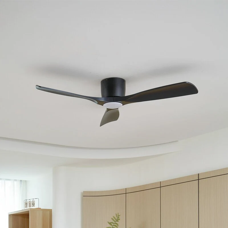 B-Ware Lucande Deckenventilator Ventilator LED smart Tuya Moneno CCT schwarz dimmbar