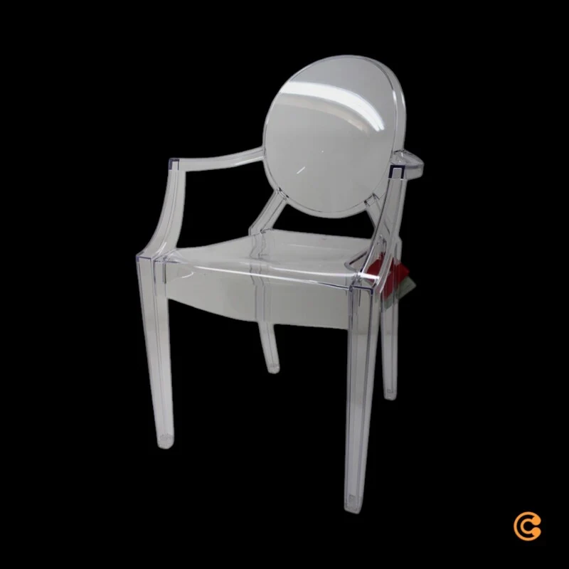 B-Ware Kartell Louis Armlehnstuhl Stuhl Esszimmerstuhl Gartenstuhl Essstuhl transparent