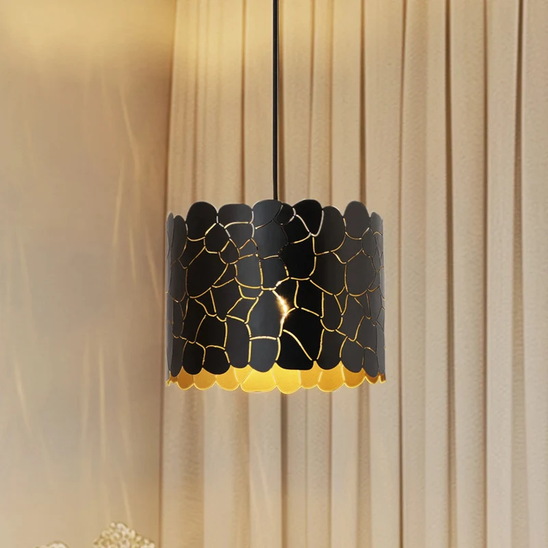 B-Ware Lindby Aralena Pendant Light, Black/gold, Metal, Ø 26 Cm