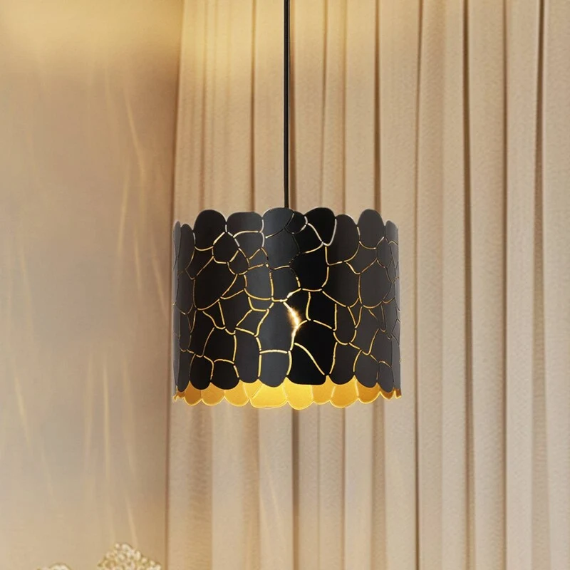 B-Ware Lindby Aralena Pendant Light, Black/gold, Metal, Ø 26 Cm