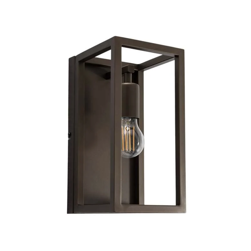 B-Ware Wandleuchte Frame titan-goldfarben LED Wandlampe Lampe dimmbar Stahl 15x30cm