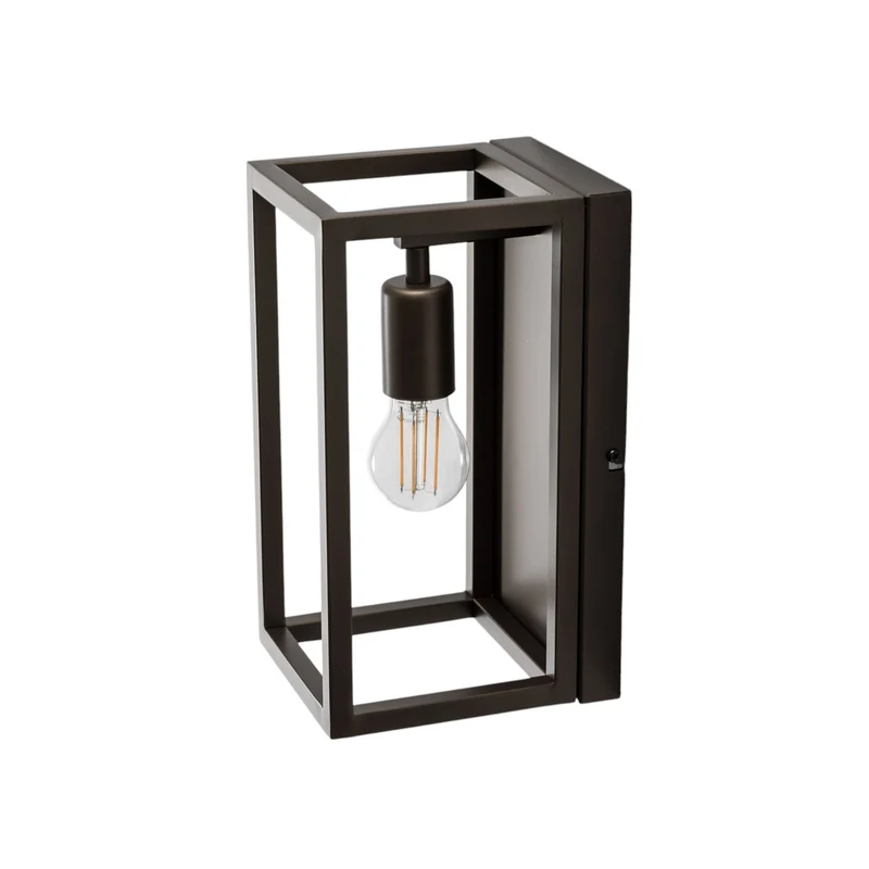 B-Ware Wandleuchte Frame titan-goldfarben LED Wandlampe Lampe dimmbar Stahl 15x30cm