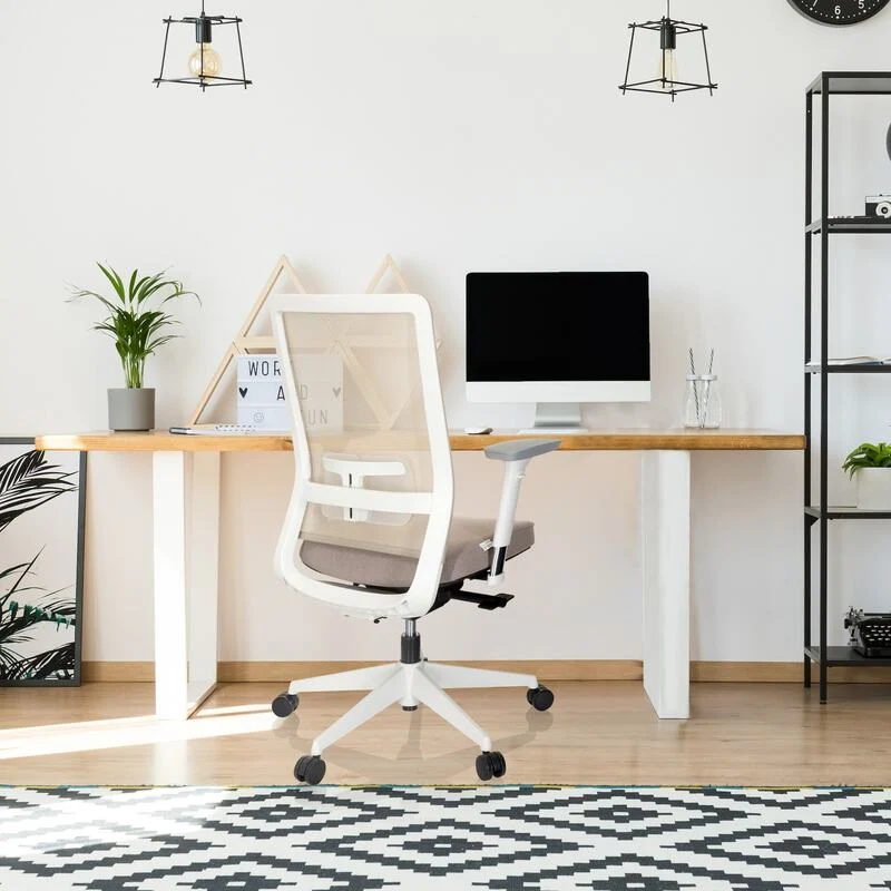 B-Ware hjh OFFICE Bürostuhl Drehstuhl PURE WHITE Stuhl Schreibtischstuhl Stoff beige