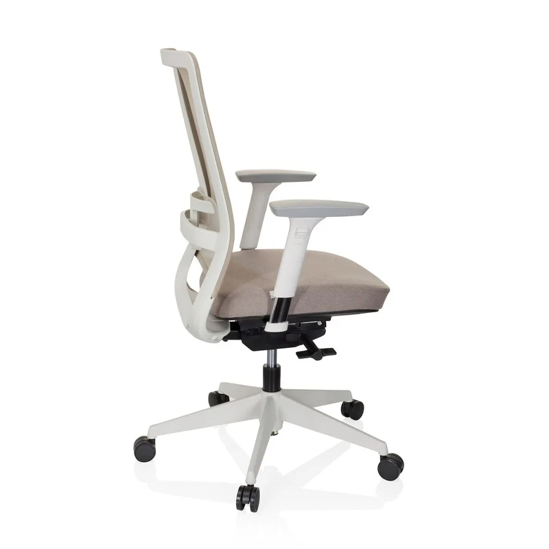 B-Ware hjh OFFICE Bürostuhl Drehstuhl PURE WHITE Stuhl Schreibtischstuhl Stoff beige