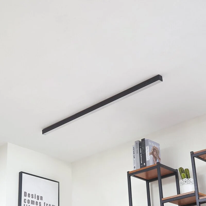 B-Ware Lucande Deckenleuchte Deckenlampe LED Teniona CCT Funktion schwarz Aluminium